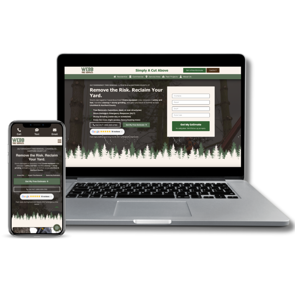 Webb Tree Before & after