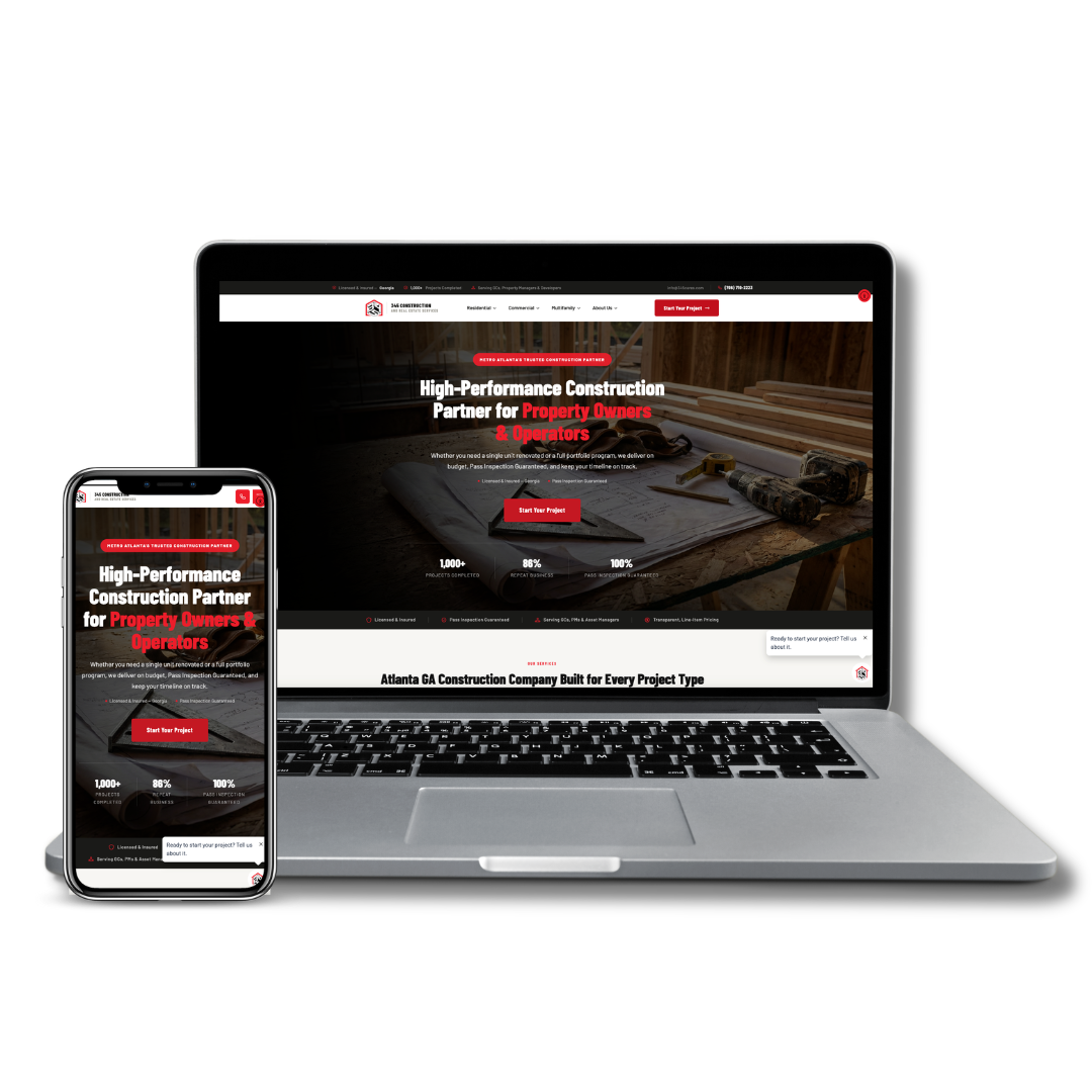 345 CARES Construction website