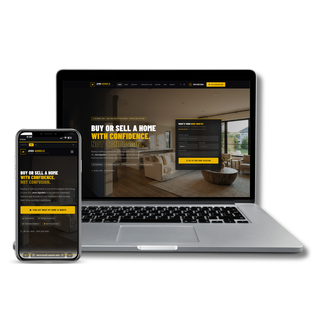Jonn Agudelo Realty website