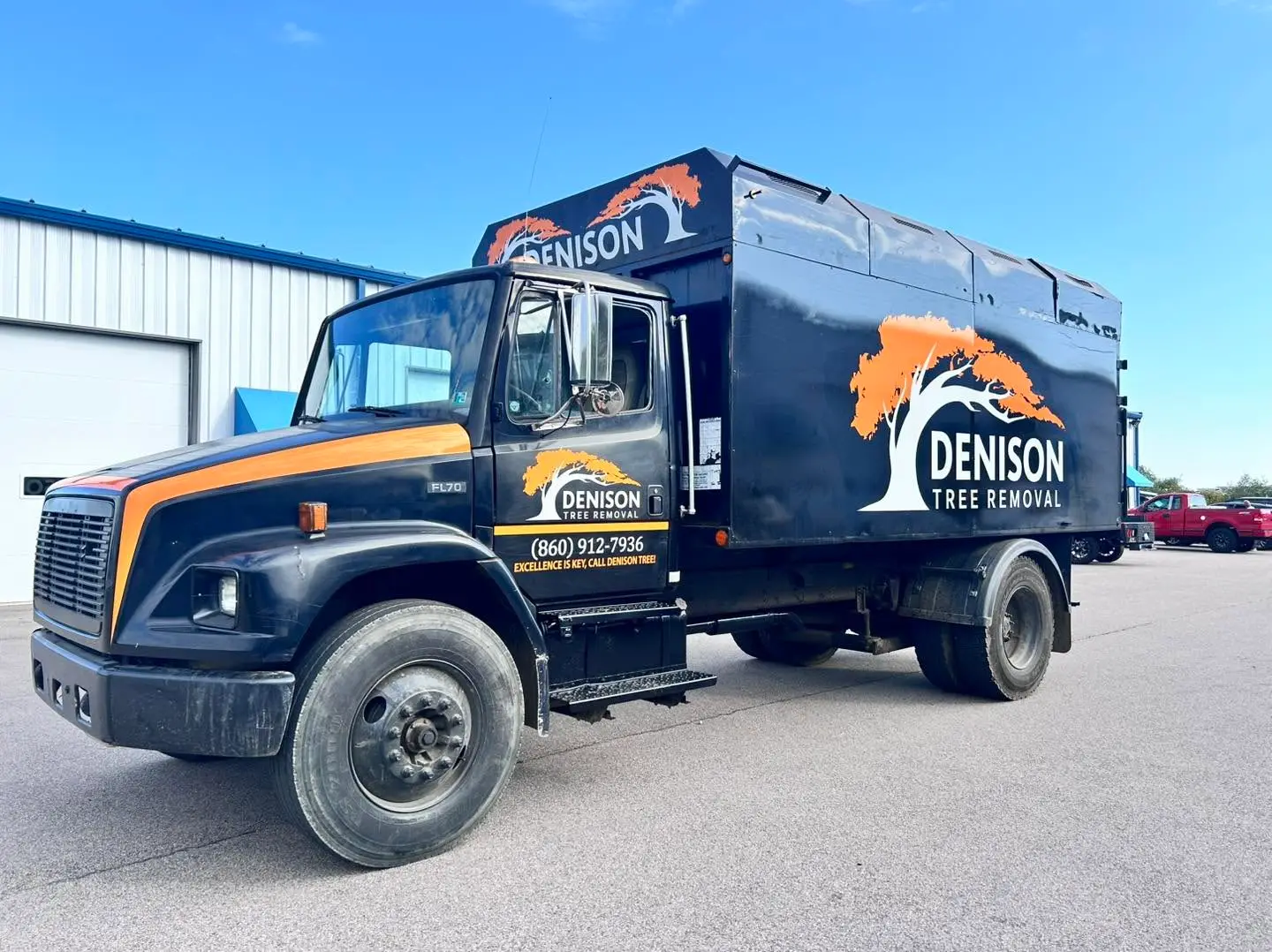 Branded Denison Tree Removal truck
