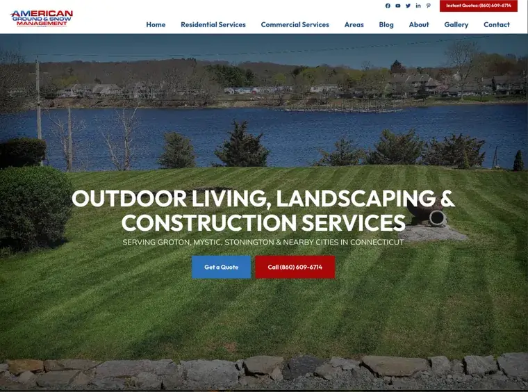 American Ground & Snow's old website from their previous agency