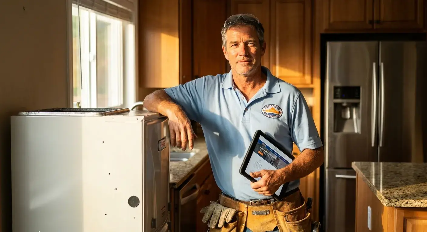 hvac website design on a job site for local service businesses